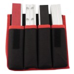 4 sæt alu. beskyttelsesbakker sæt 125 mm med neodymium magneter inkl. polytex taske